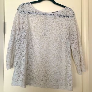 H&M White Lace Top